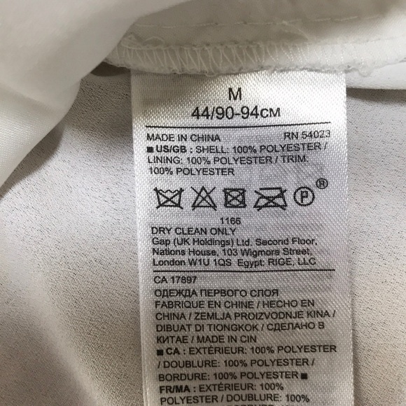 BANANA REPUBLIC size M white embroidered top - Picture 7 of 9